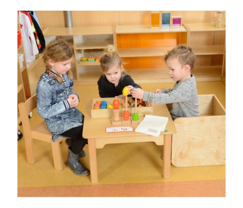 CLASSIC WORLD Drewniana Kołyska Vintage Łóżeczko dla Lalek