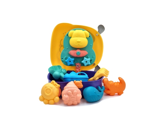 WOOPIE Zestaw do Piasku 3w1 Walizka Piesek + Zabawka Wodna - 3 szt.