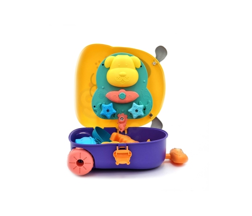 WOOPIE Zestaw do Piasku 3w1 Walizka Piesek + Zabawka Wodna - 3 szt.