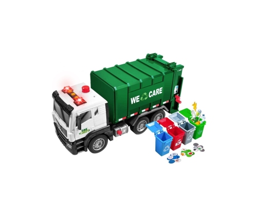 WOOPIE Śmieciarka Ciężarówka Segregacja Śmieci - skala 1:10