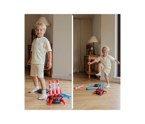 WOOPIE Wyrzutnia Rakiet Piankowych 6 szt.