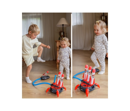 WOOPIE Wyrzutnia Rakiet Piankowych 6 szt.