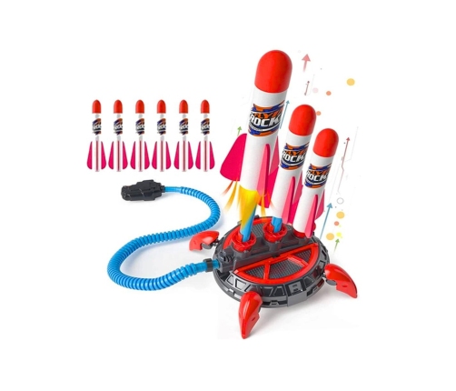 WOOPIE Wyrzutnia Rakiet Piankowych 6 szt.
