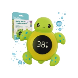 WOOPIE BABY Termometr do Kąpieli 2w1 Mierzenia Temperatury Wody i Pomieszczenia Żółwik