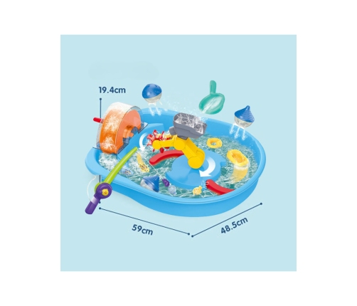 WOOPIE Tor Wodny 2w1 Gra Łowienie Rybek 14el.