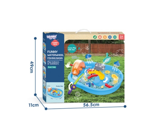 WOOPIE Tor Wodny 2w1 Gra Łowienie Rybek 14el.