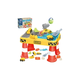 WOOPIE Stolik Wodny 2w1 Piaskownica Plac Budowy + 4 Autka 12el. WOOPIE Stolik Wodny 2w1 Piaskownica Plac Budowy + 4 Autka 12el.