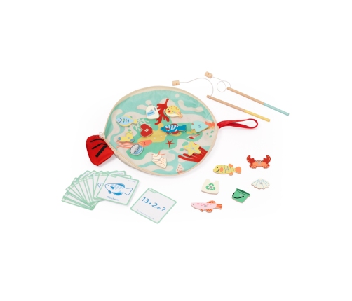 CLASSIC WORLD Edukacyjna Gra Łowienie Rybek na Magnes z Kartami do Nauki Liczenia