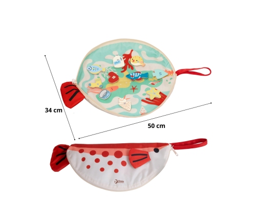 CLASSIC WORLD Edukacyjna Gra Łowienie Rybek na Magnes z Kartami do Nauki Liczenia