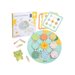 CLASSIC WORLD Gra Sensoryczna Liść Lotosu Dopasuj Kształty i Kolory