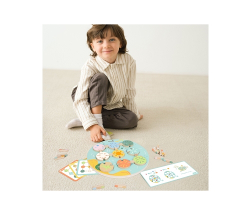CLASSIC WORLD Gra Sensoryczna Liść Lotosu Dopasuj Kształty i Kolory