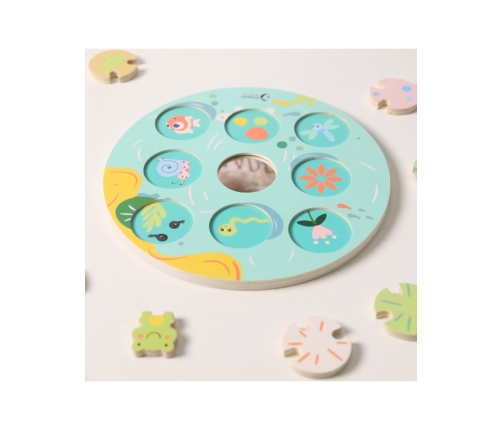 CLASSIC WORLD Gra Sensoryczna Liść Lotosu Dopasuj Kształty i Kolory