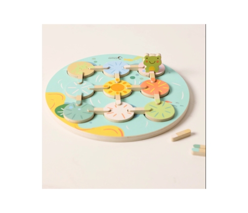 CLASSIC WORLD Gra Sensoryczna Liść Lotosu Dopasuj Kształty i Kolory