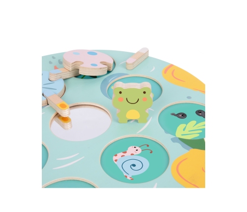 CLASSIC WORLD Gra Sensoryczna Liść Lotosu Dopasuj Kształty i Kolory