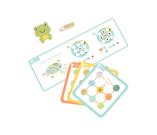 CLASSIC WORLD Gra Sensoryczna Liść Lotosu Dopasuj Kształty i Kolory