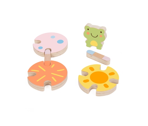 CLASSIC WORLD Gra Sensoryczna Liść Lotosu Dopasuj Kształty i Kolory