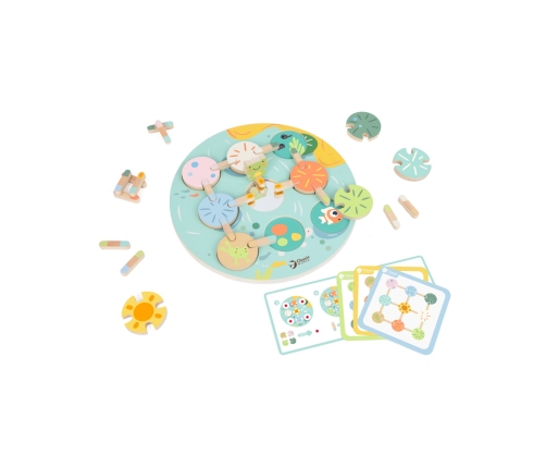 CLASSIC WORLD Gra Sensoryczna Liść Lotosu Dopasuj Kształty i Kolory