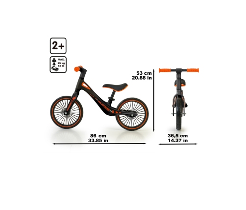 FEBER Rowerek Biegowy dla Dzieci Lekki Regulowne Siodełko