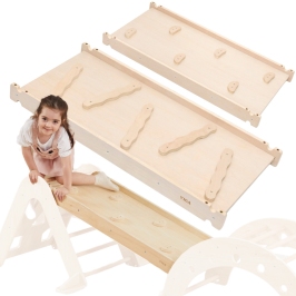 VIGA Drewniana Zjeżdżalnia Prosta Ścianka Wspinaczkowa