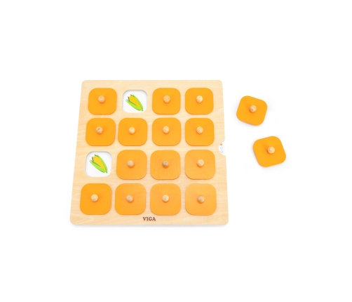 Viga Memory Gra Pamięciowa Zgadnij Obrazki 10 Kart Montessori
