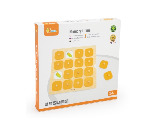 Viga Memory Gra Pamięciowa Zgadnij Obrazki 10 Kart Montessori