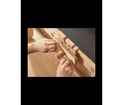 MASTERKIDZ Drewniany Warsztat XXL Montessori STEM z Narzędziami + Akcesoria