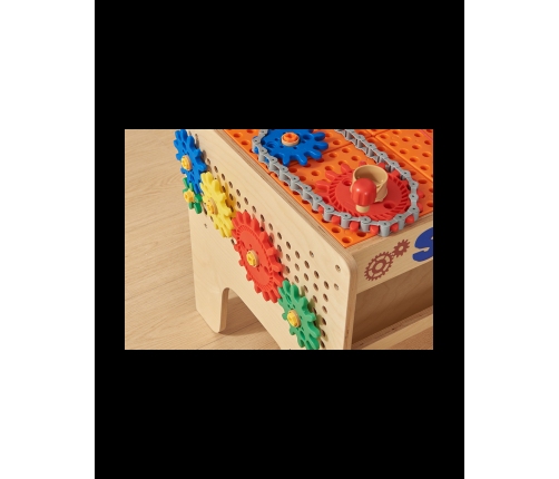 MASTERKIDZ Drewniany Warsztat XXL Montessori STEM z Narzędziami + Akcesoria