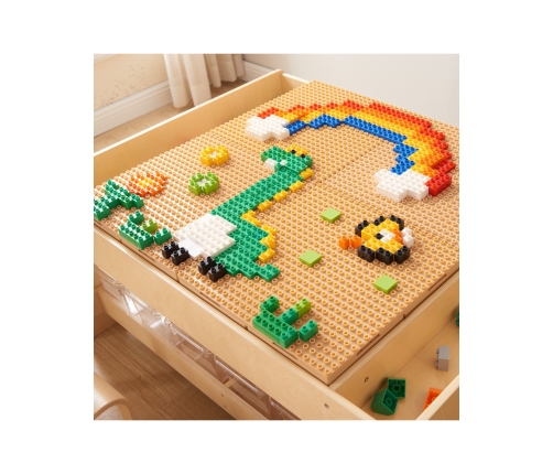 MASTERKIDZ Zestaw Klocków Konstrukcyjnych STEM 135 el. z Nakładką na Panel 4 szt.