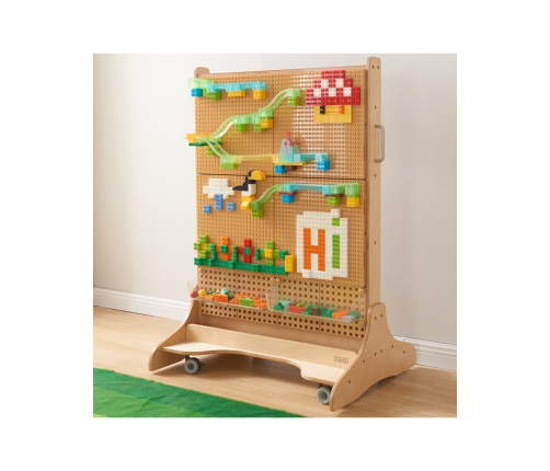 MASTERKIDZ Zestaw Klocków Konstrukcyjnych STEM 135 el. z Nakładką na Panel 4 szt.