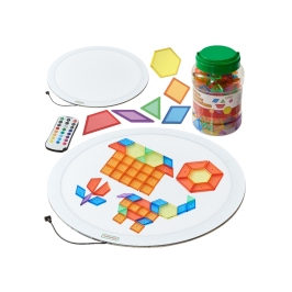 MASTERKIDZ Okrągły Panel Świetlny LED Kolorowy + Klocki Montessori Mozaika 140 el. MASTERKIDZ Okrągły Panel Świetlny LED Kolorowy + Klocki Montessori Mozaika 140 el.