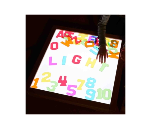 MASTERKIDZ Rama Sensoryczna - Panel LED + Przezroczysta Taca Do Malowania