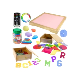 MASTERKIDZ Panel Świetlny LED Zmiana Kolorów Pilotem + Zestaw Akcesoriów