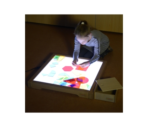 MASTERKIDZ Panel Skrzynia LED Sensoryczna + Zestaw Akcesoriów