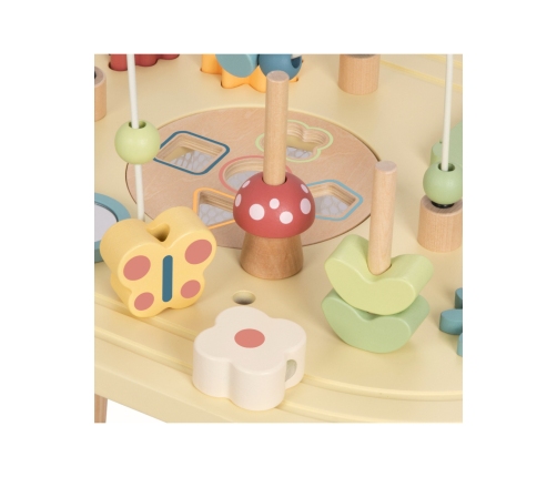 TOOKY TOY Drewniany Stolik Aktywności Safari