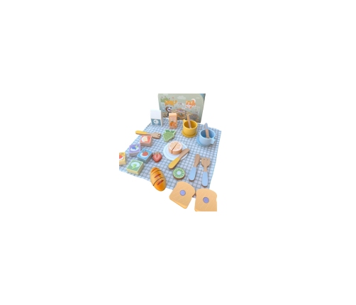 TOOKY TOY Zestaw Piknikowy Owoce do Krojenia Zestaw Śniadaniow