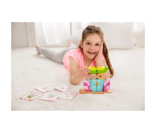 TOOKY TOY Drewniana Gra Zręcznościowa 2w1 Wyciągnij Robaczki dla Dzieci