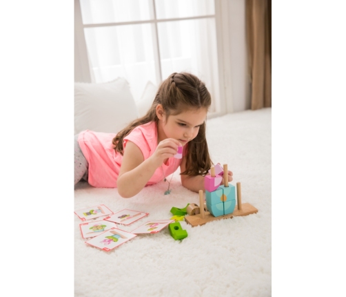 Kreatywne Drewniane Klocki Przestrzenne 3d Classic World Sowa