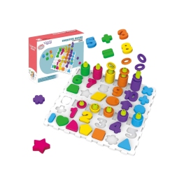 WOOPIE Układanka Montessori Sorter Trening Mózgu Literki Cyferki 139 el