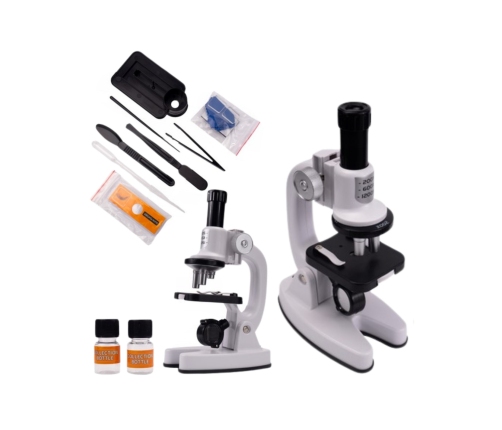 WOOPIE Mikroskop Cyfrowy LED Przybliżenie do 1200x Zestaw XXL z Adapterem do Smartfona