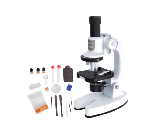 WOOPIE Mikroskop Cyfrowy LED Przybliżenie do 1200x Zestaw XXL z Adapterem do Smartfona