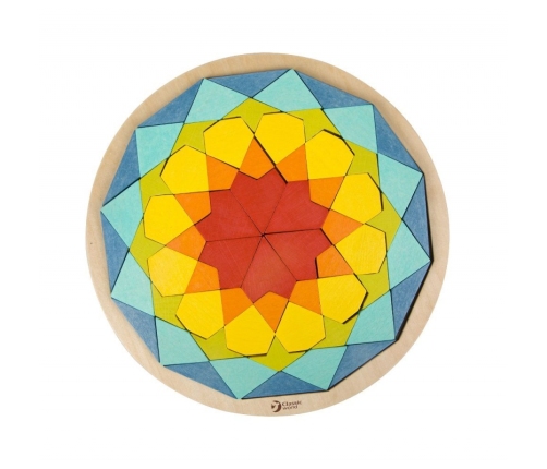 CLASSIC WORLD MONTESSORI Puzzle Mosaic Tangram Patterns Shapes and Colors
