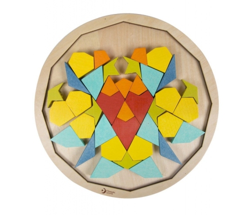 CLASSIC WORLD MONTESSORI Puzzle Mosaic Tangram Patterns Shapes and Colors