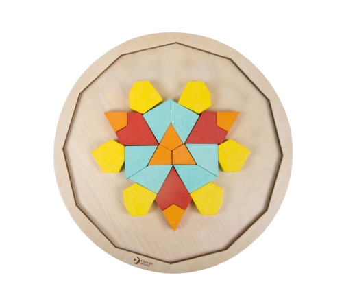 CLASSIC WORLD MONTESSORI Puzzle Mosaic Tangram Patterns Shapes and Colors