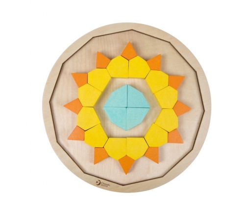 CLASSIC WORLD MONTESSORI Puzzle Mosaic Tangram Patterns Shapes and Colors