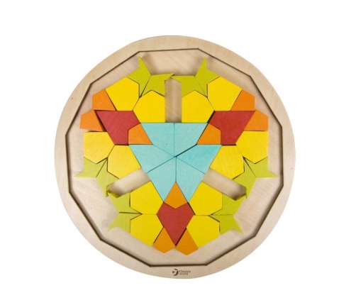 CLASSIC WORLD MONTESSORI Puzzle Mosaic Tangram Patterns Shapes and Colors
