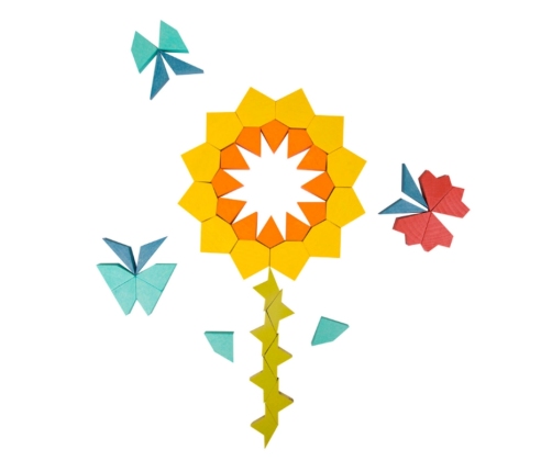 CLASSIC WORLD MONTESSORI Puzzle Mosaic Tangram Patterns Shapes and Colors