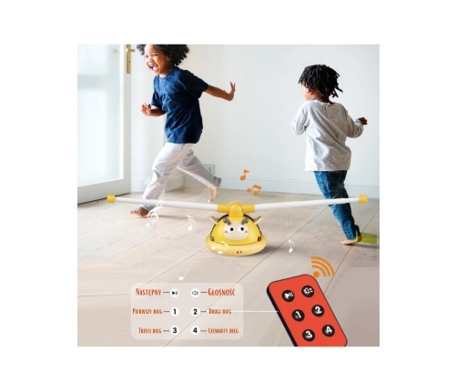 WOOPIE Gra Zręcznościowa Skakanka Automatyczna 2w1 Rzut do Celu Pszczółka