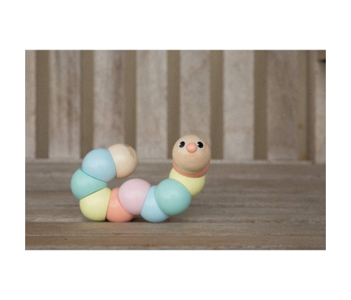 CLASSIC WORLD Drewniana Gąsienica Kolorowa do Zginania i Skręcania