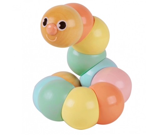 CLASSIC WORLD Drewniana Gąsienica Kolorowa do Zginania i Skręcania