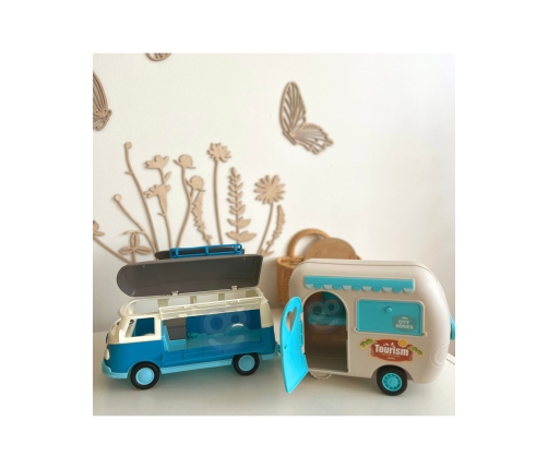 WOOPIE Kamper z Przyczepką Efekty Świetlne i Dźwiękowe